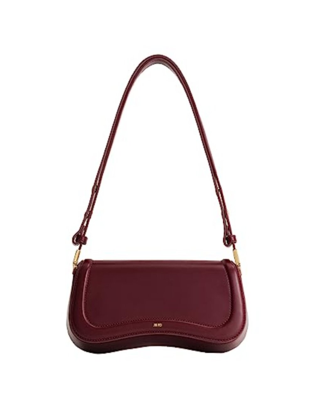 Vegan Leather Joy Shoulder Bag Gold-Tone Hardware Satchel Crossbody